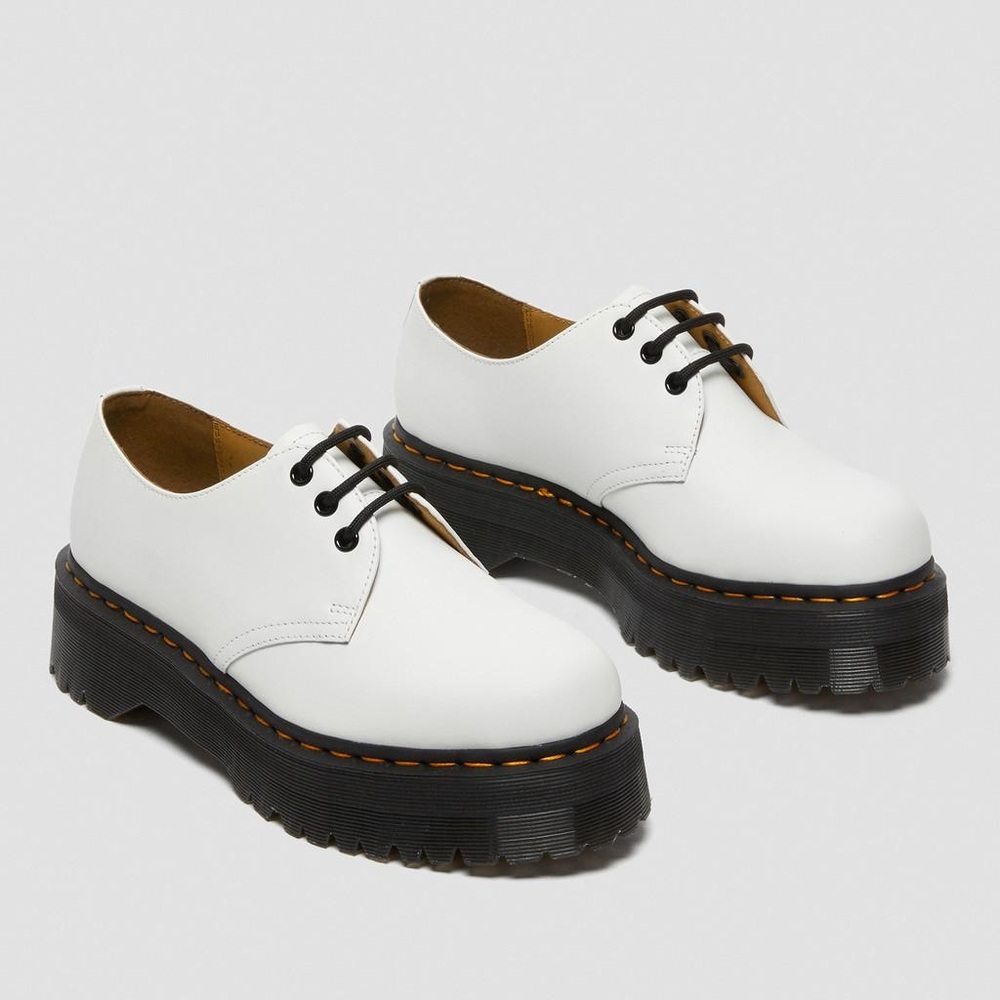 Dr. Martens White Platform Shoes 1461 size 6 women’s